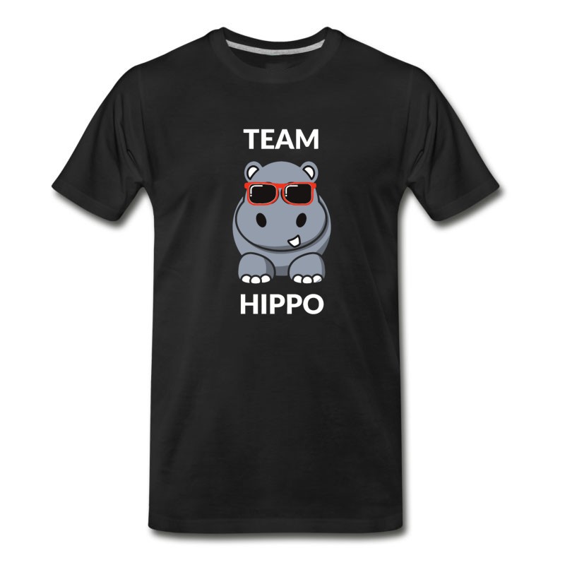 Men's Team Hippo Funny Hippopotamus T-Shirt