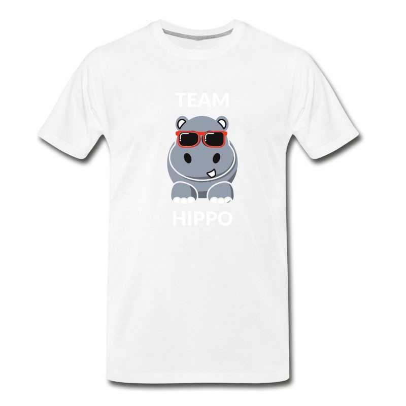 Men's Team Hippo Funny Hippopotamus T-Shirt