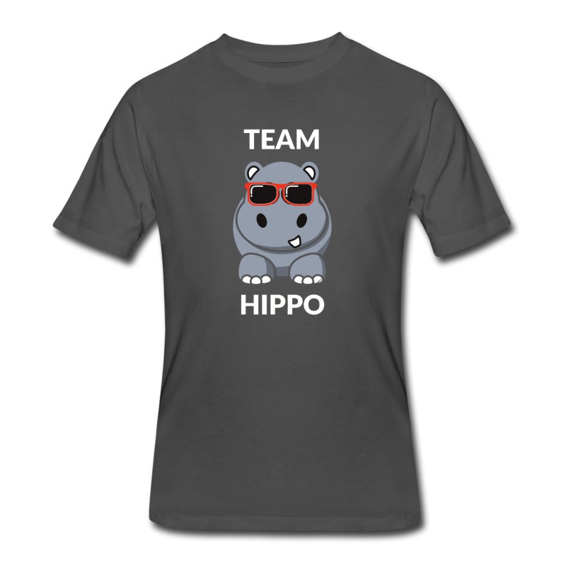 Men's Team Hippo Funny Hippopotamus T-Shirt