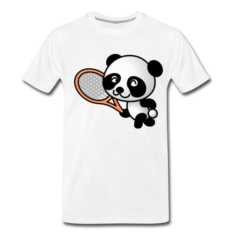 Men's Tennis Ball Court Sports Bat Player Spieler Squash T-Shirt