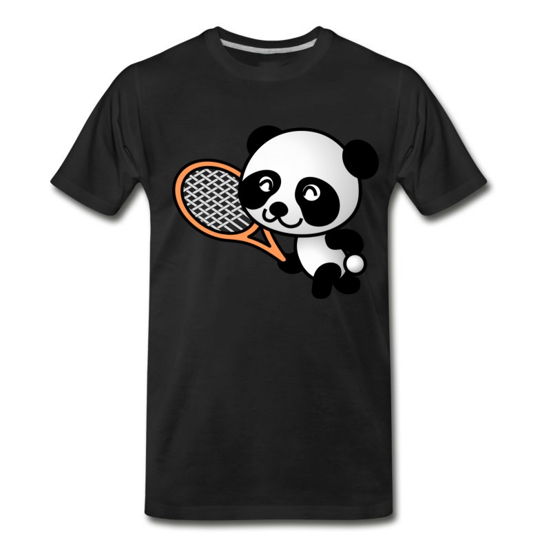 Men's Tennis Ball Court Sports Bat Player Spieler Squash T-Shirt