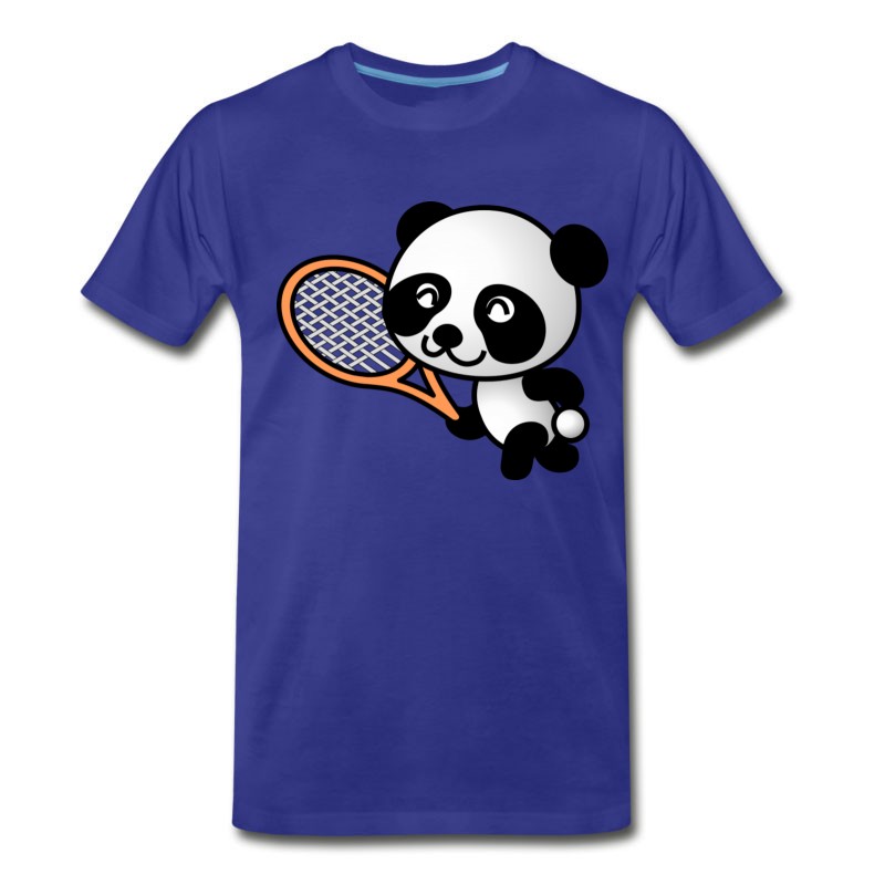 Men's Tennis Ball Court Sports Bat Player Spieler Squash T-Shirt