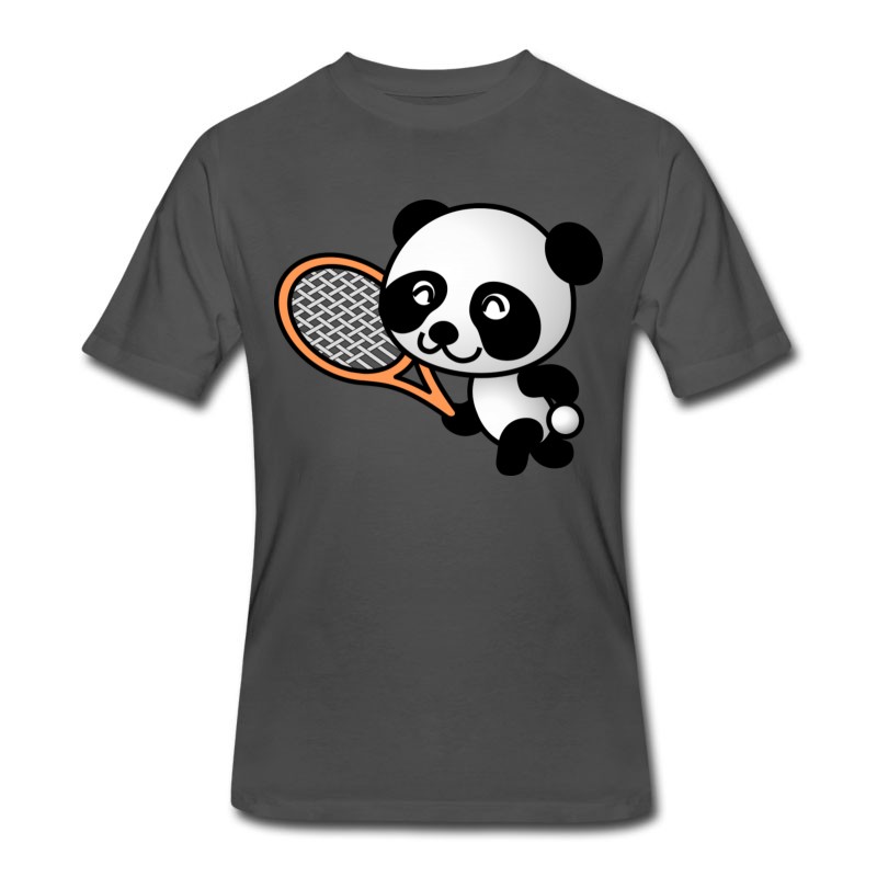 Men's Tennis Ball Court Sports Bat Player Spieler Squash T-Shirt