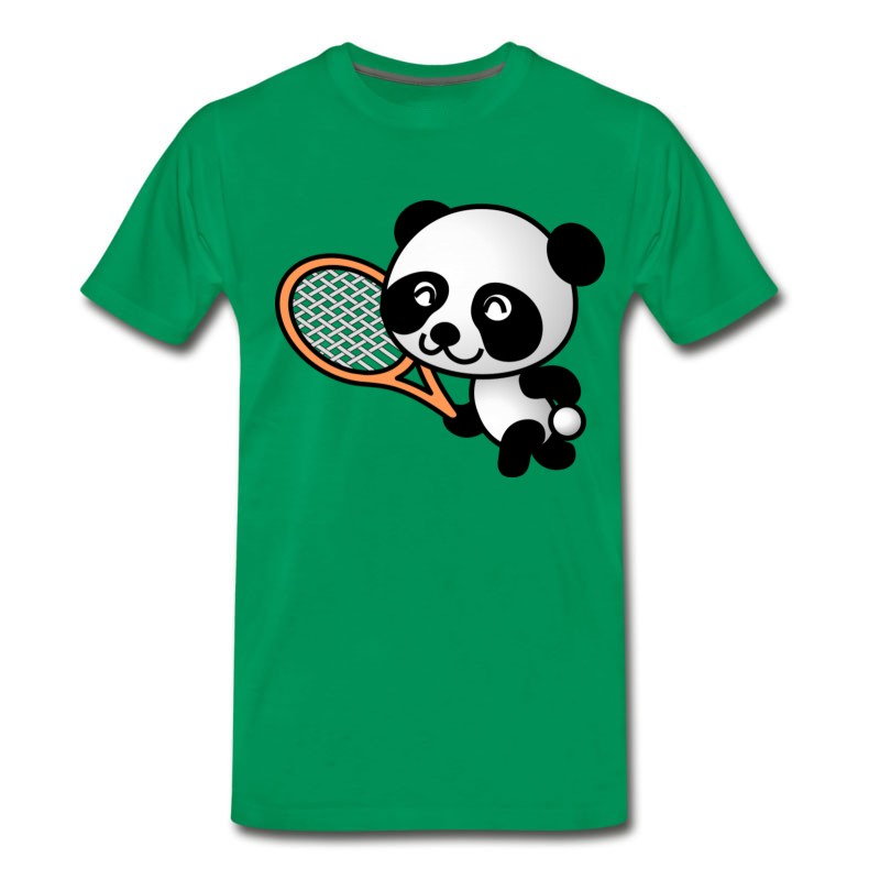 Men's Tennis Ball Court Sports Bat Player Spieler Squash T-Shirt