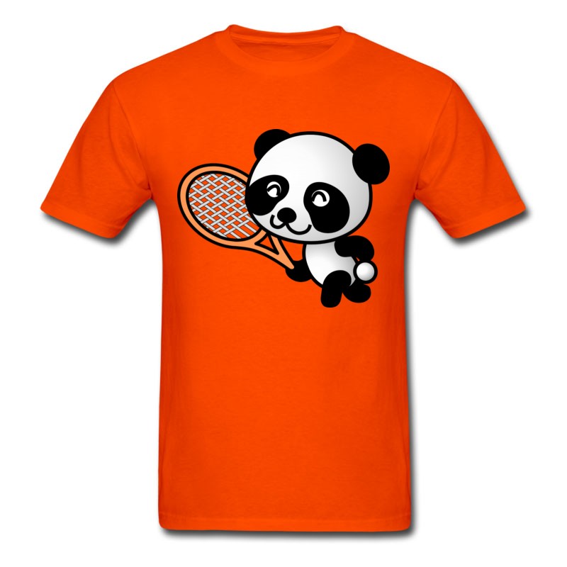 Men's Tennis Ball Court Sports Bat Player Spieler Squash T-Shirt