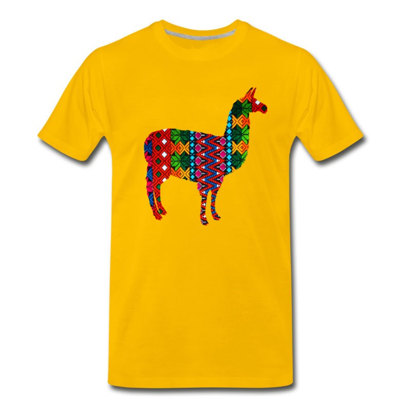 Men's Textiles Llama Shirt T-Shirt