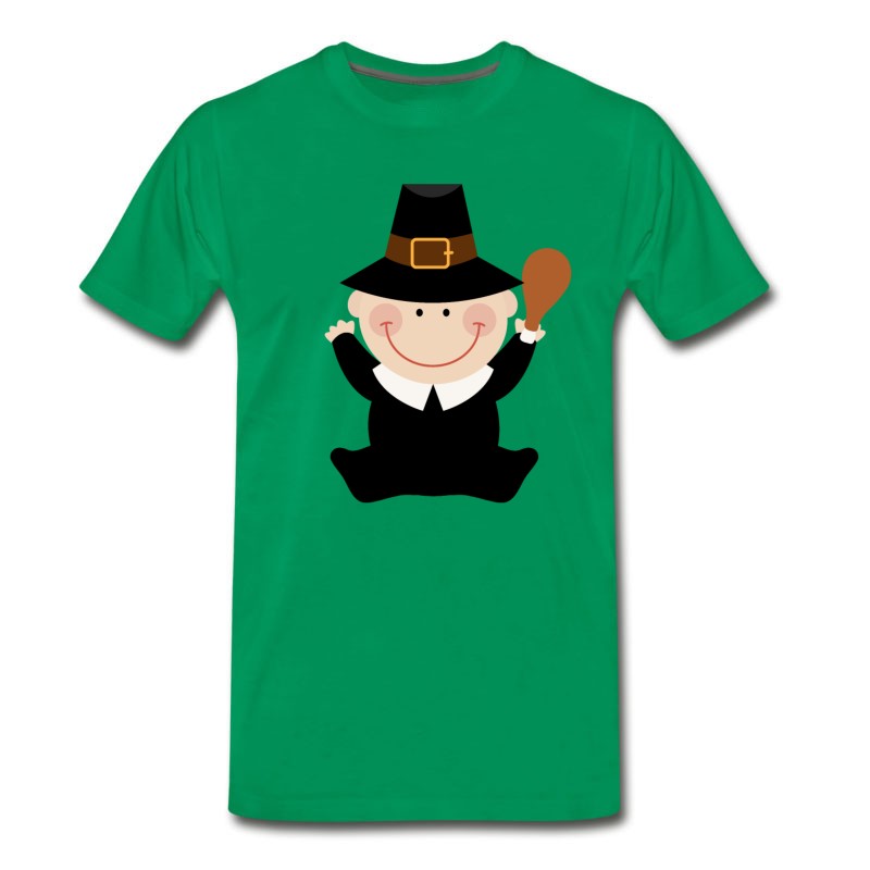 Men's Thanksgiving Pilgrim Baby T-Shirt