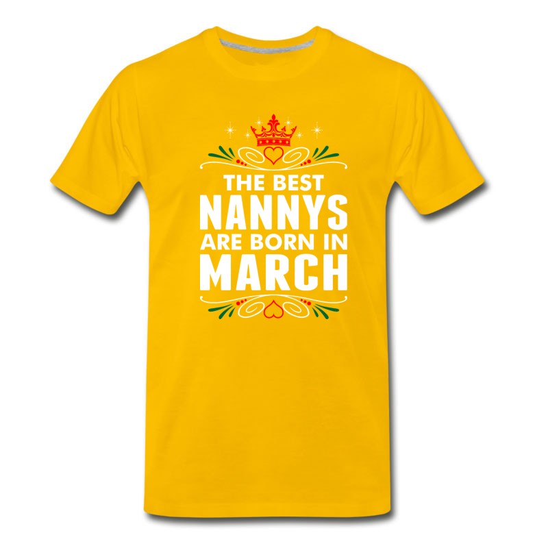 Men's The Best Nannys Are Born In March T-Shirt