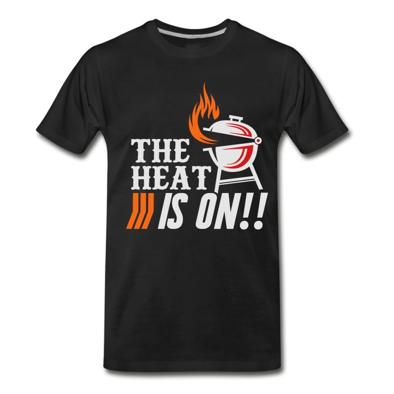 Men's The Heat Is On Barbecue BBQ Grill T-Shirt