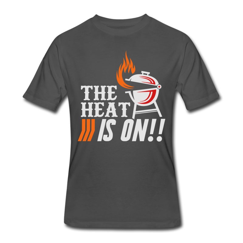 Men's The Heat Is On Barbecue BBQ Grill T-Shirt