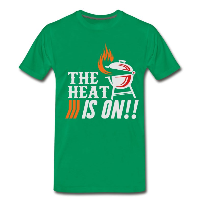 Men's The Heat Is On Barbecue BBQ Grill T-Shirt