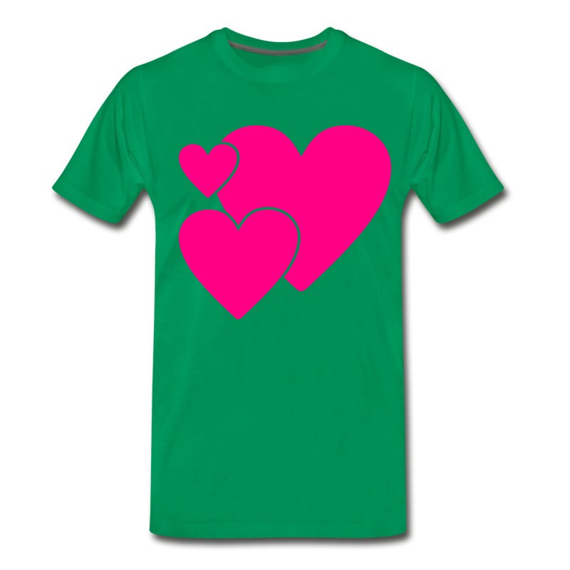 Men's Three Hearts T-Shirt