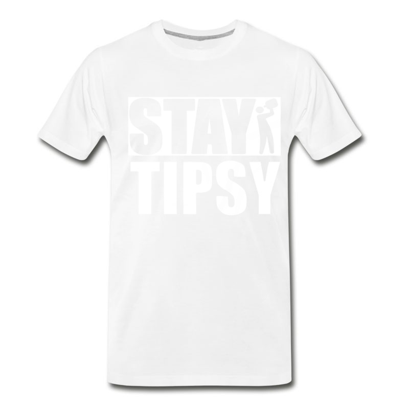 Men's Tipsy Bartender Stay Tipsy White T-Shirt