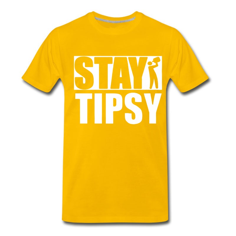 Men's Tipsy Bartender Stay Tipsy White T-Shirt