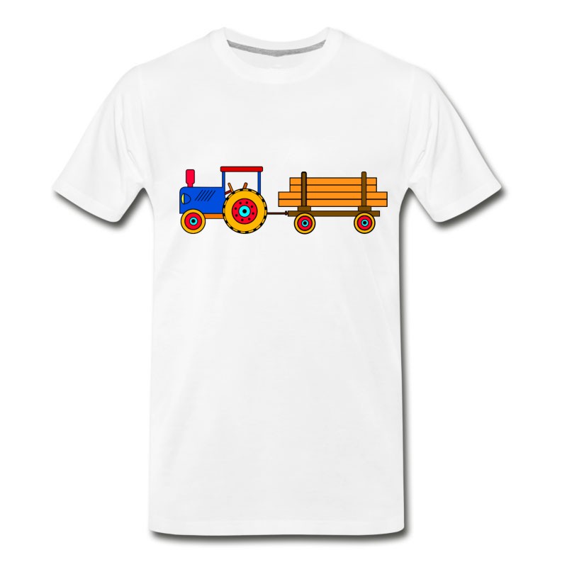 Men's Toy Tractor With Trailer T-Shirt