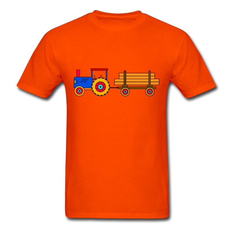 Men's Toy Tractor With Trailer T-Shirt