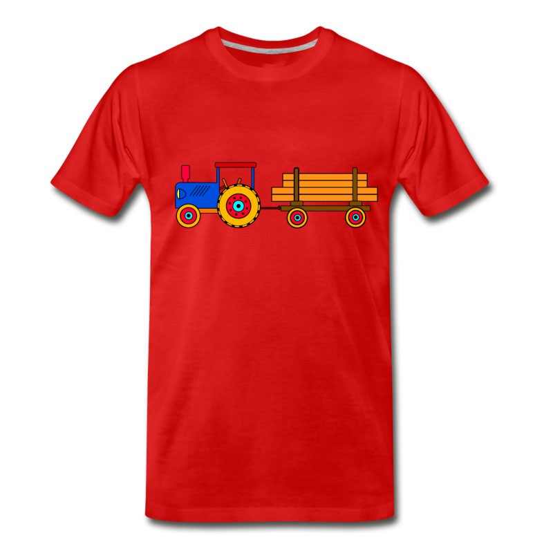 Men's Toy Tractor With Trailer T-Shirt