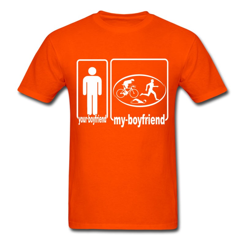 Men's Triathlon - My Boyfriend Is A Triathlon Lover, Y T-Shirt