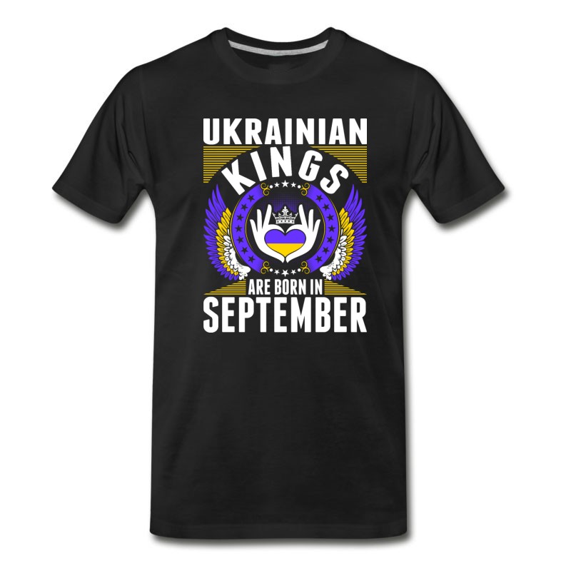 Men's Ukrainian Kings Are Born In September T-Shirt