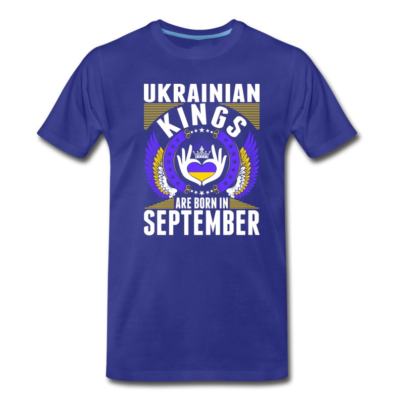 Men's Ukrainian Kings Are Born In September T-Shirt