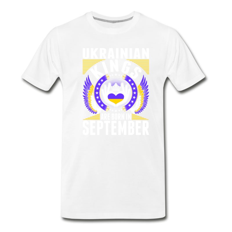 Men's Ukrainian Kings Are Born In September T-Shirt