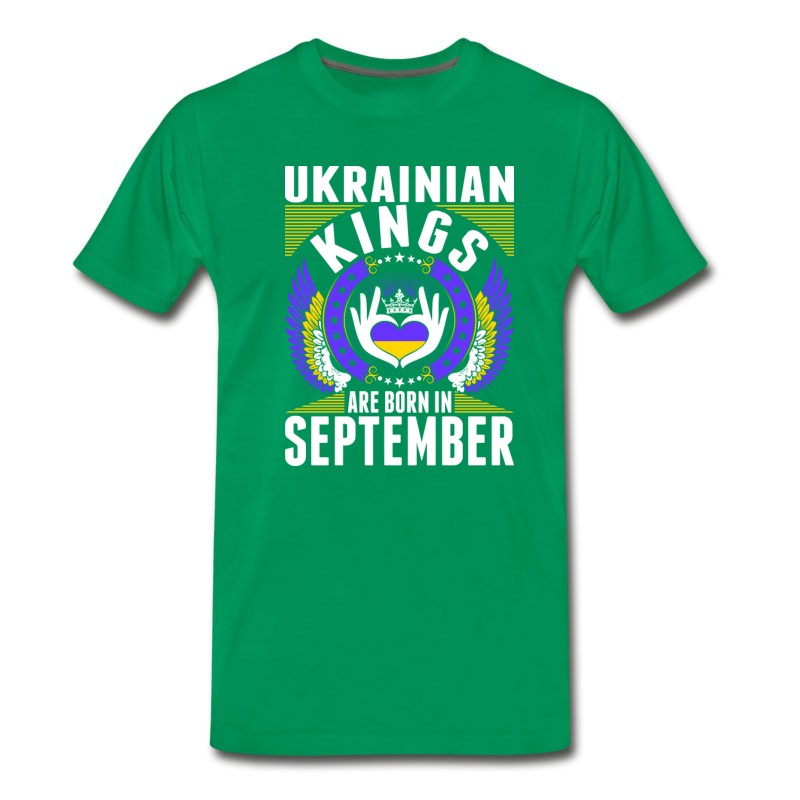 Men's Ukrainian Kings Are Born In September T-Shirt