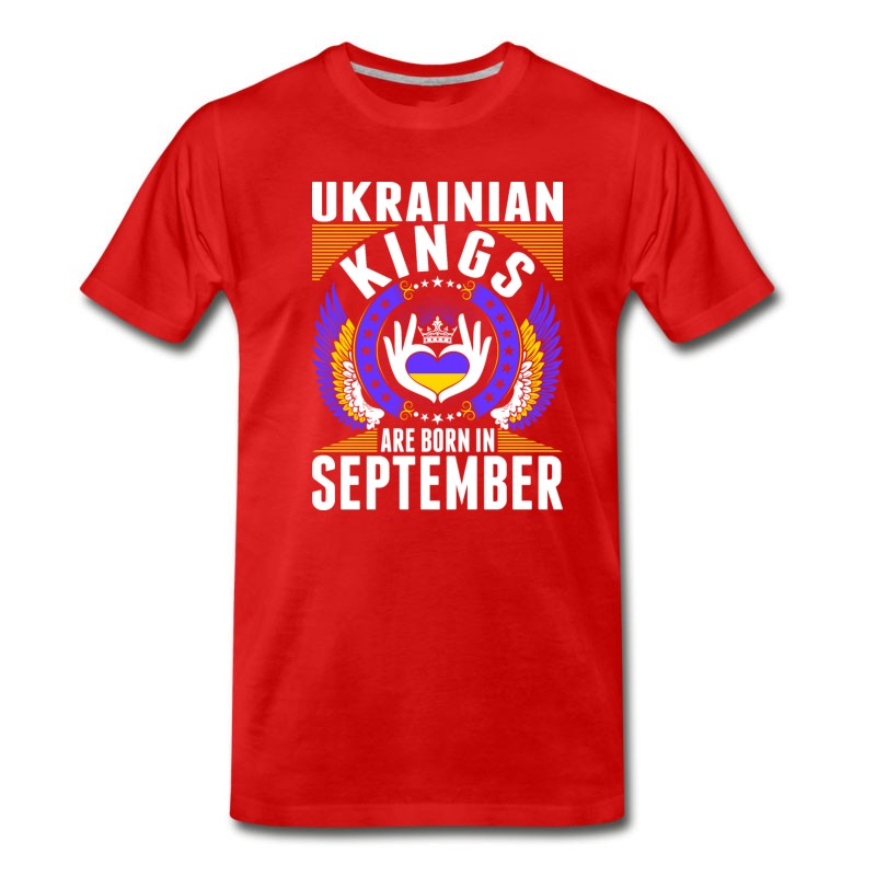 Men's Ukrainian Kings Are Born In September T-Shirt