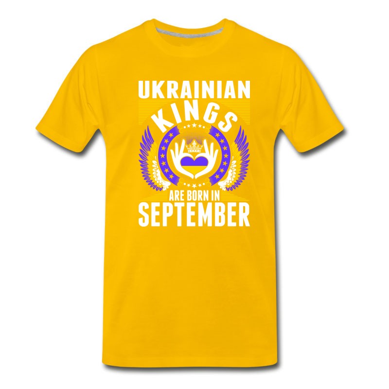 Men's Ukrainian Kings Are Born In September T-Shirt