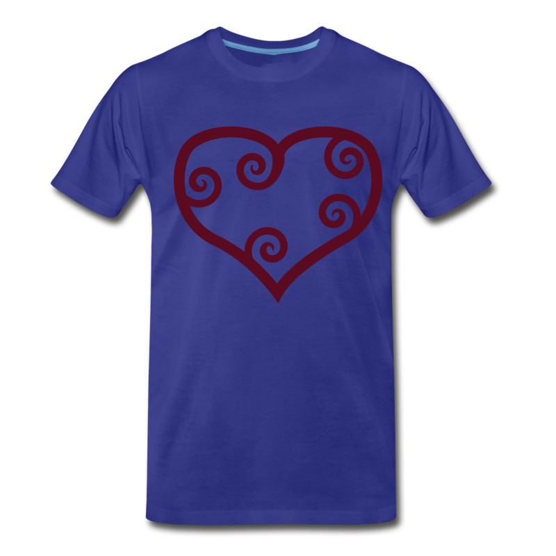 Men's Valentine Red Maori Heart T-Shirt