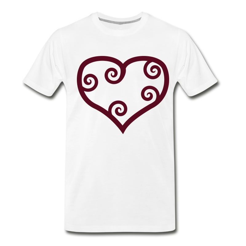 Men's Valentine Red Maori Heart T-Shirt