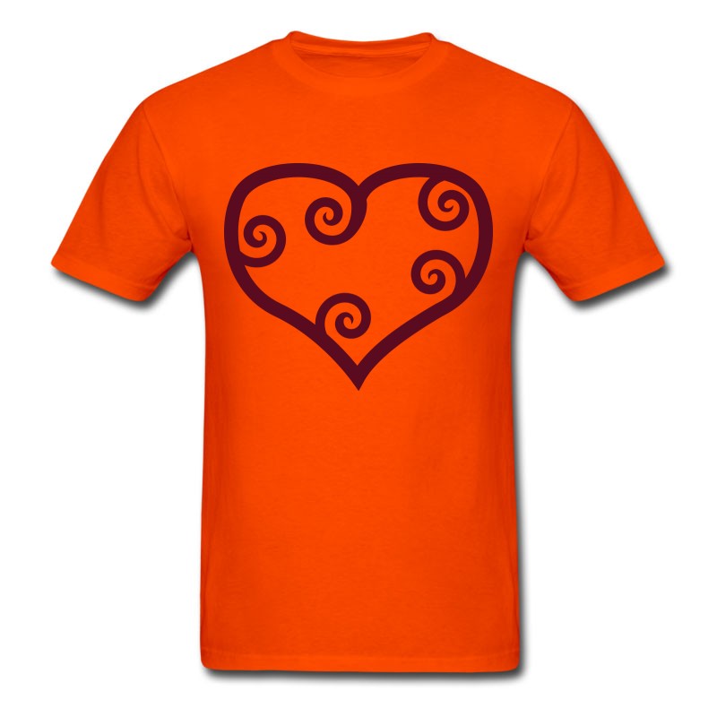 Men's Valentine Red Maori Heart T-Shirt