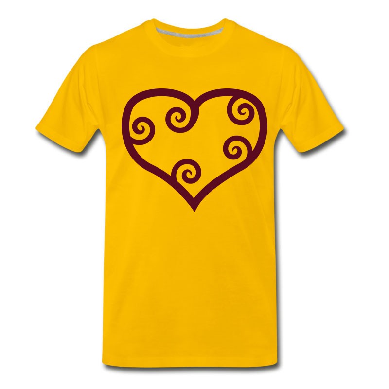 Men's Valentine Red Maori Heart T-Shirt