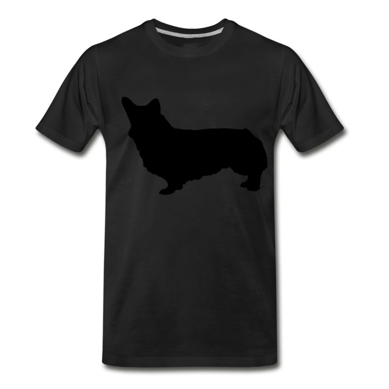 Men's Vector Dog Silhouette T-Shirt