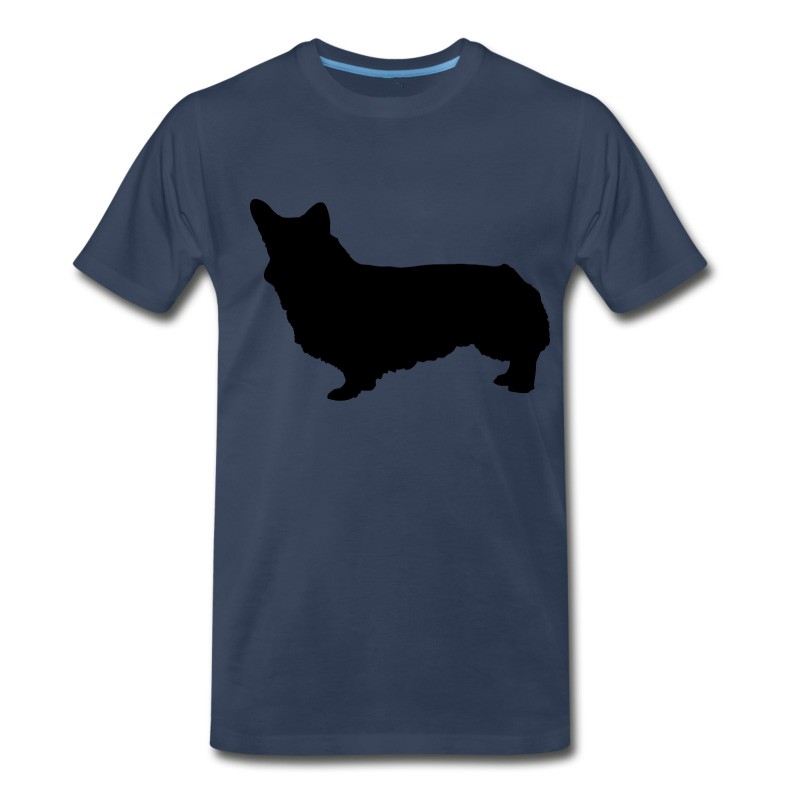 Men's Vector Dog Silhouette T-Shirt