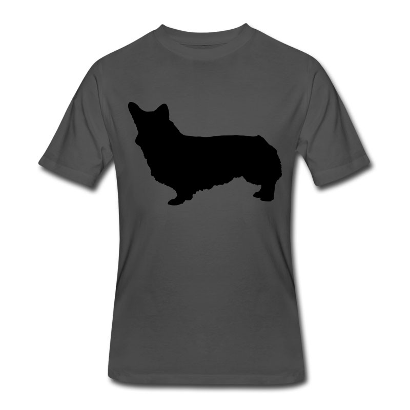 Men's Vector Dog Silhouette T-Shirt