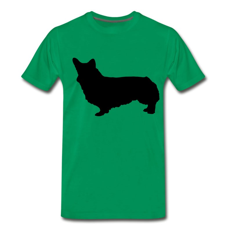 Men's Vector Dog Silhouette T-Shirt