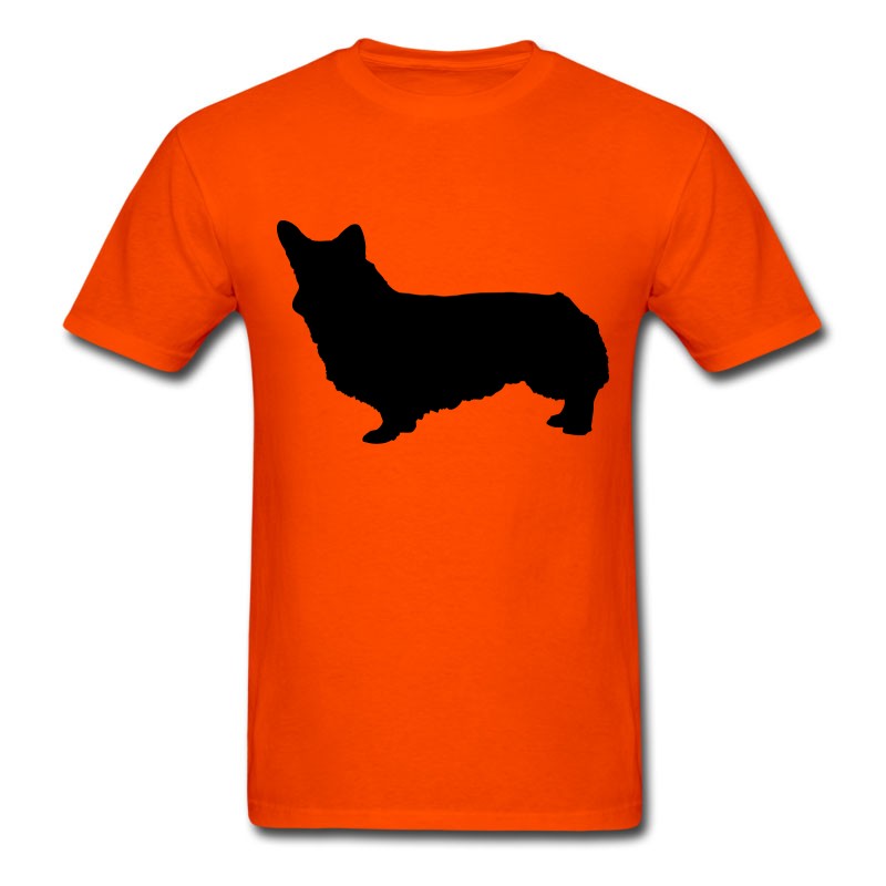 Men's Vector Dog Silhouette T-Shirt