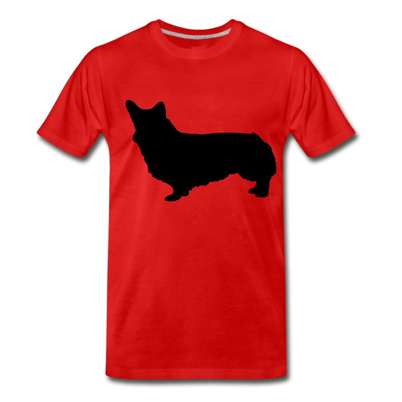 Men's Vector Dog Silhouette T-Shirt