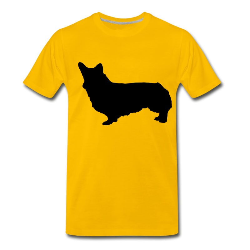 Men's Vector Dog Silhouette T-Shirt