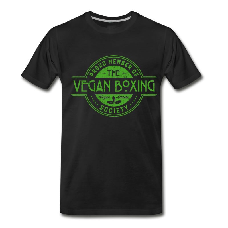 Men's Vegan Boxing Athlete Society Club Member Gift T-Shirt