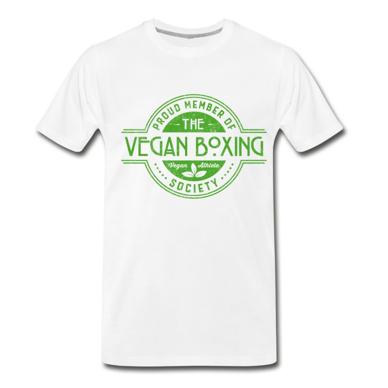 Men's Vegan Boxing Athlete Society Club Member Gift T-Shirt