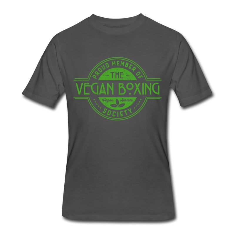 Men's Vegan Boxing Athlete Society Club Member Gift T-Shirt