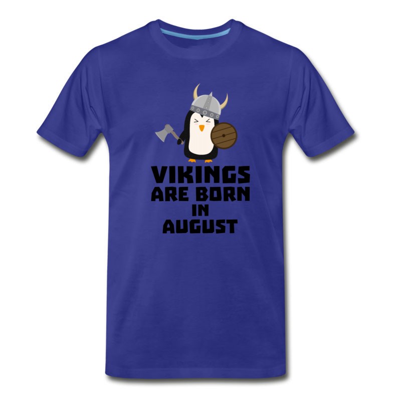 Men's Vikings Are Born In August S65ks T-Shirt