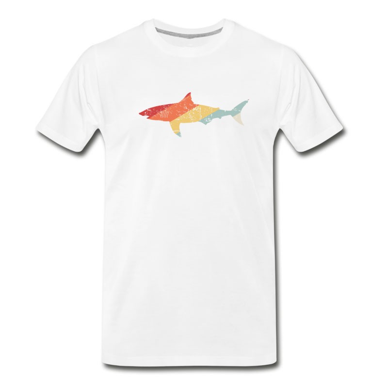 Men's Vintage 70s Great White Shark T-Shirt