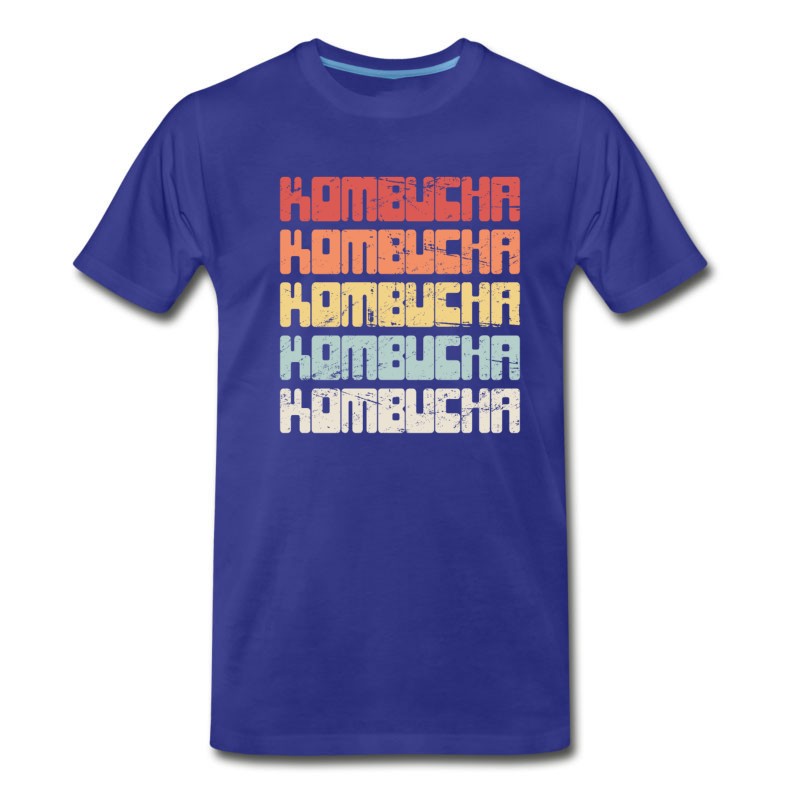 Men's Vintage KOMBUCHA Text T-Shirt