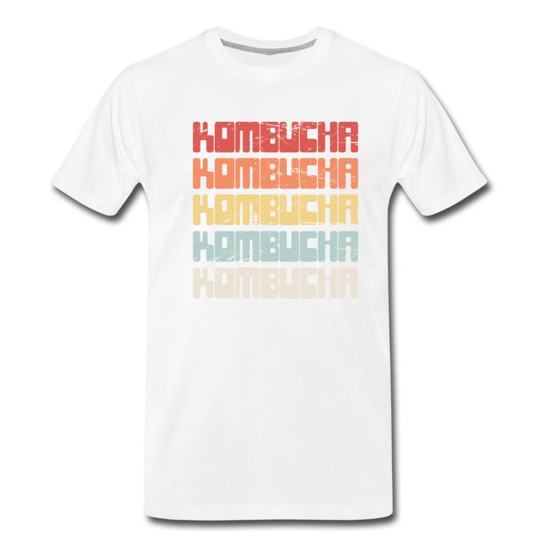 Men's Vintage KOMBUCHA Text T-Shirt