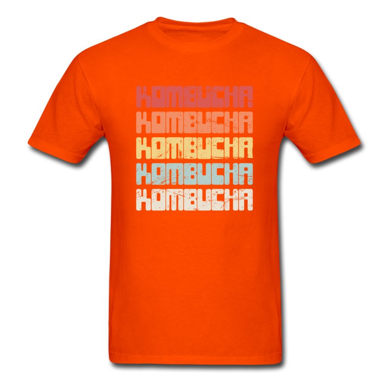 Men's Vintage KOMBUCHA Text T-Shirt