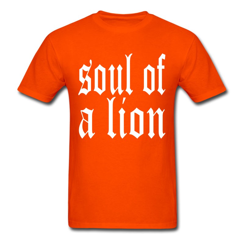 Men's Warrior Soul Of A Lion T-Shirt