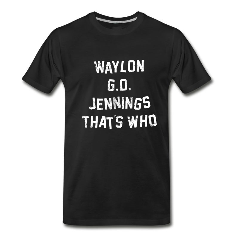Men's Waylon Gd Jennings That's Who T-Shirt