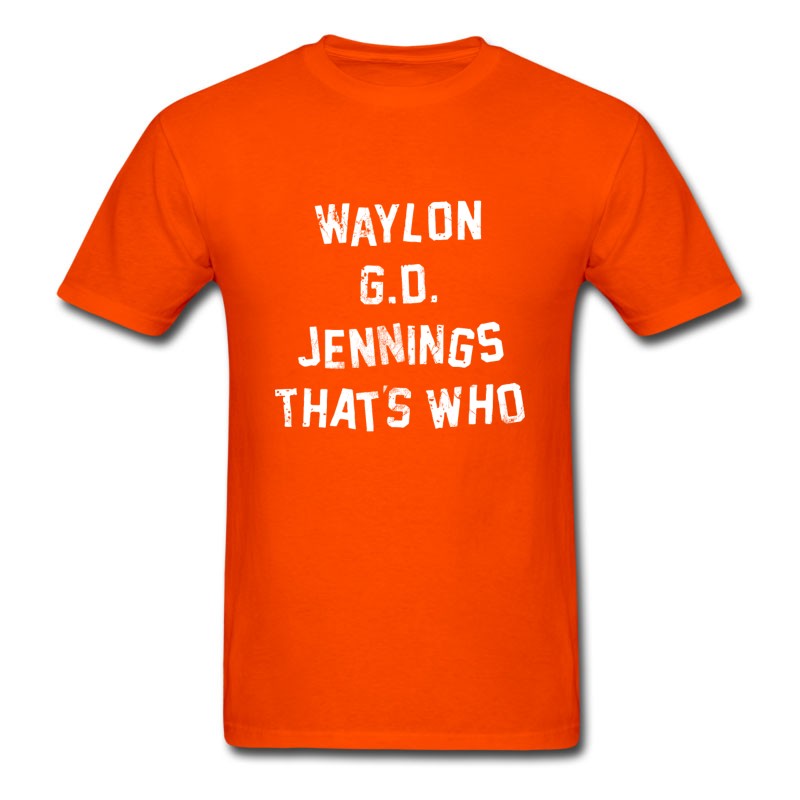 Men's Waylon Gd Jennings That's Who T-Shirt